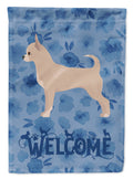 Chihuahua Welcome House Flag 28x40 Porch Sleeve Pole Decorative Outside Yard Banner Artwork Wall Hanging, Polyester