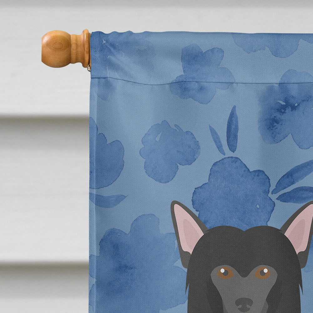 Chinese Crested #1 Welcome House Flag 28x40 Porch Sleeve Pole Decorative Outside Yard Banner Artwork Wall Hanging, Polyester