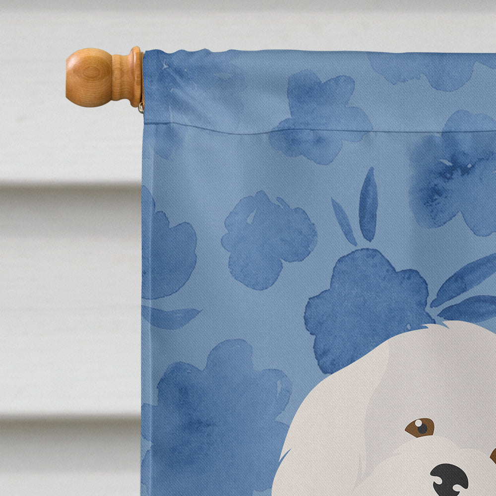 Coton de Tulear #2 Welcome House Flag 28x40 Porch Sleeve Pole Decorative Outside Yard Banner Artwork Wall Hanging, Polyester