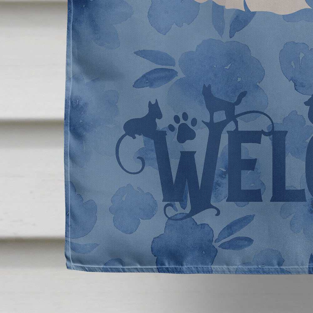 Coton de Tulear #2 Welcome House Flag 28x40 Porch Sleeve Pole Decorative Outside Yard Banner Artwork Wall Hanging, Polyester
