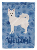 Danish Spitz Welcome House Flag 28x40 Porch Sleeve Pole Decorative Outside Yard Banner Artwork Wall Hanging, Polyester
