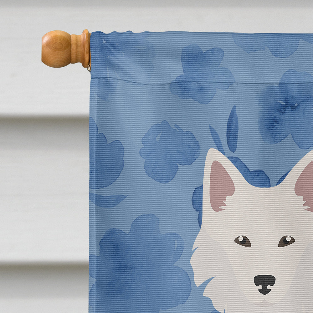 Danish Spitz Welcome House Flag 28x40 Porch Sleeve Pole Decorative Outside Yard Banner Artwork Wall Hanging, Polyester