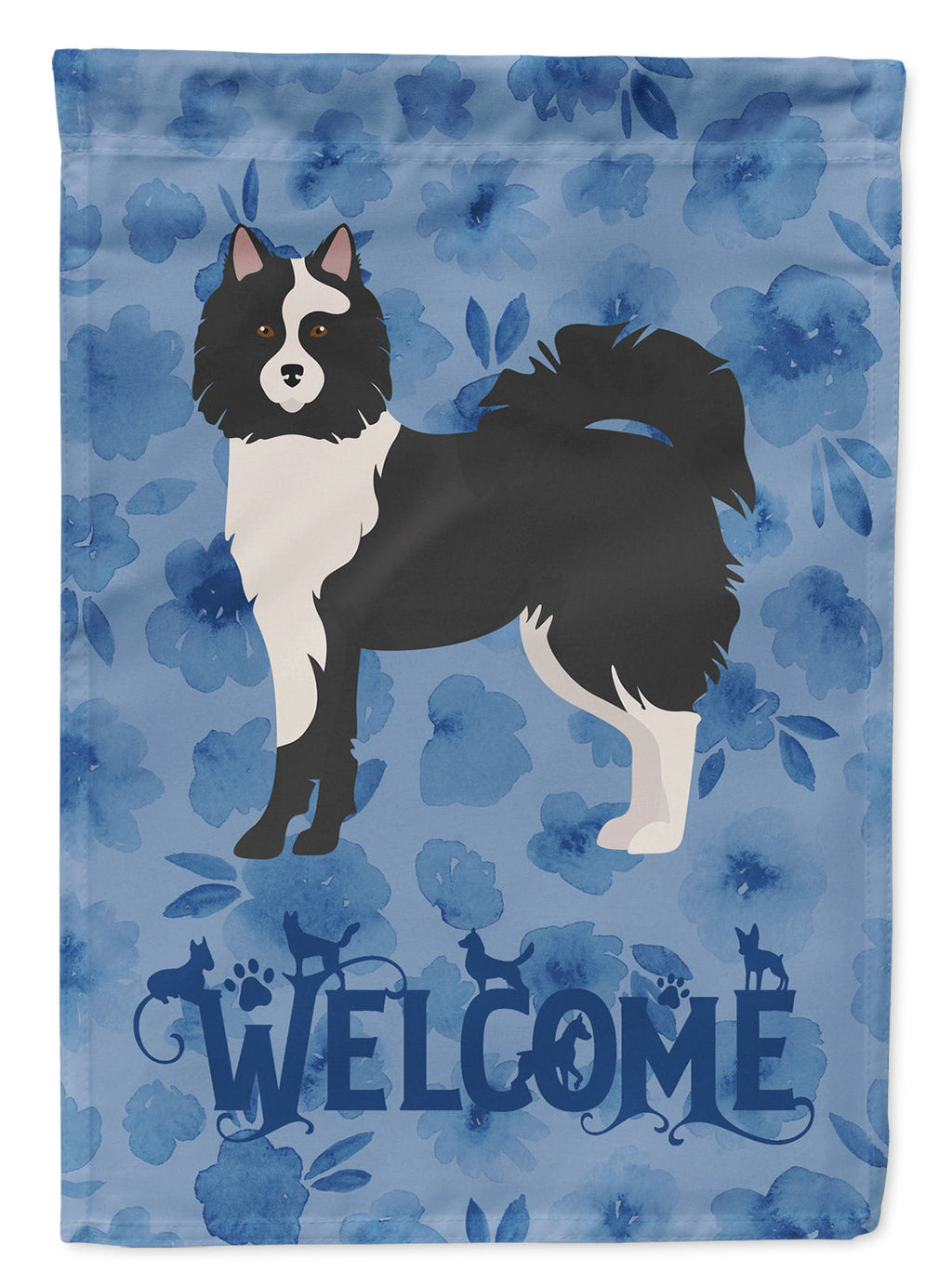 Elo Dog #2 Welcome House Flag 28x40 Porch Sleeve Pole Decorative Outside Yard Banner Artwork Wall Hanging, Polyester