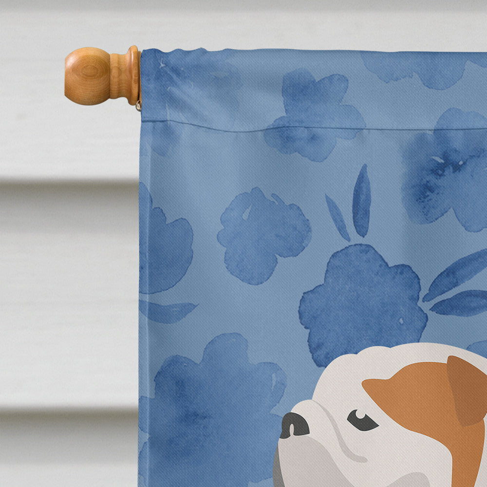 English Bulldog #1 Welcome House Flag 28x40 Porch Sleeve Pole Decorative Outside Yard Banner Artwork Wall Hanging, Polyester