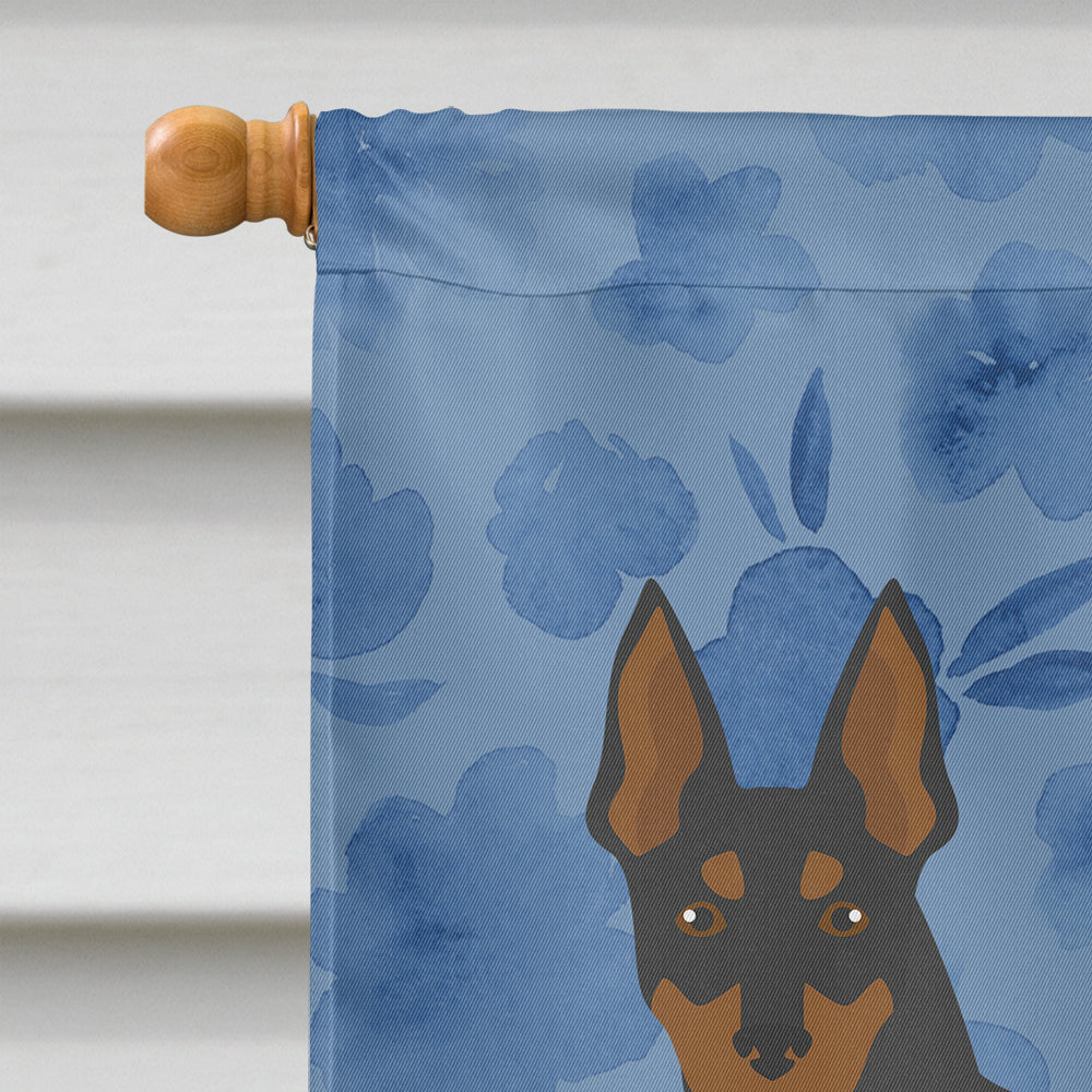 English Toy Terrier #2 Welcome House Flag 28x40 Porch Sleeve Pole Decorative Outside Yard Banner Artwork Wall Hanging, Polyester