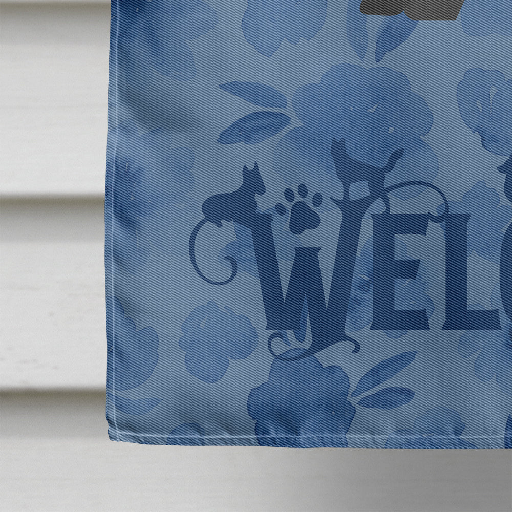 French Bulldog #1 Welcome House Flag 28x40 Porch Sleeve Pole Decorative Outside Yard Banner Artwork Wall Hanging, Polyester