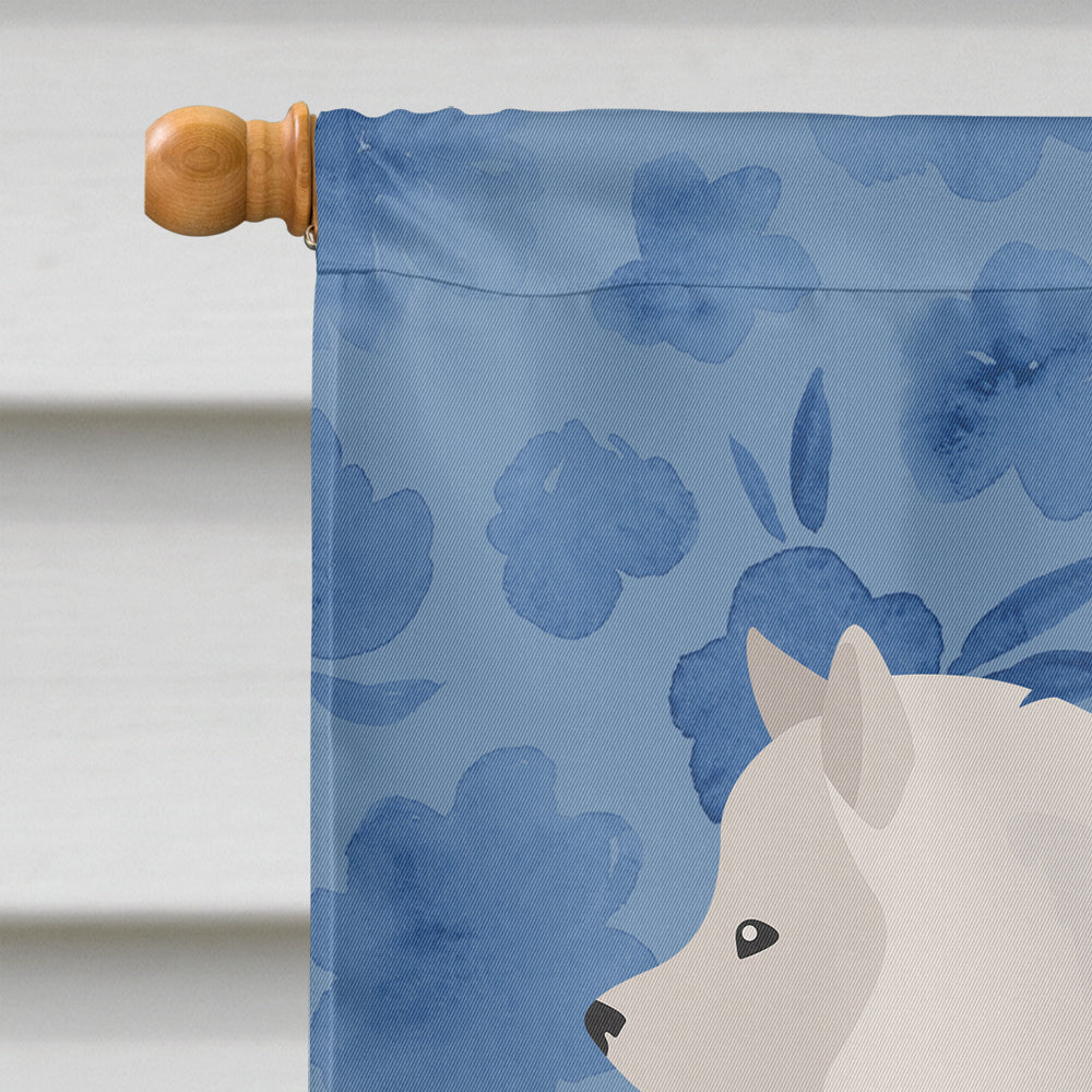 German Spitz #1 Welcome House Flag 28x40 Porch Sleeve Pole Decorative Outside Yard Banner Artwork Wall Hanging, Polyester