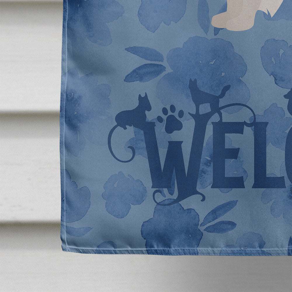 German Spitz #1 Welcome House Flag 28x40 Porch Sleeve Pole Decorative Outside Yard Banner Artwork Wall Hanging, Polyester
