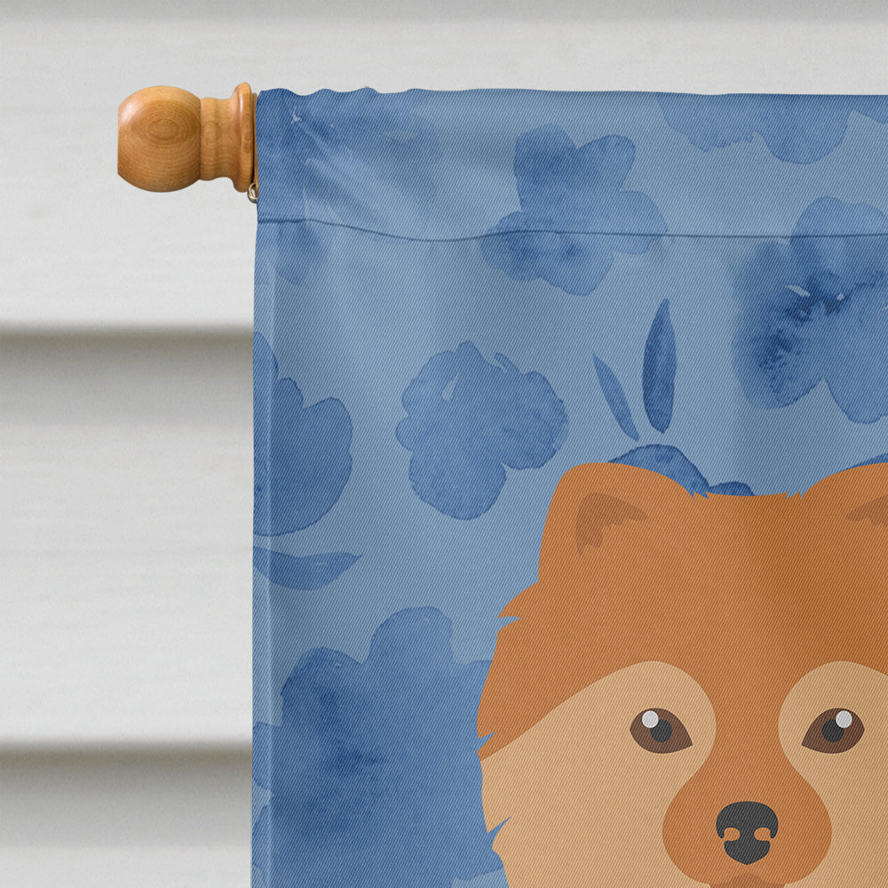 German Spitz #2 Welcome House Flag 28x40 Porch Sleeve Pole Decorative Outside Yard Banner Artwork Wall Hanging, Polyester