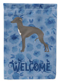 Italian Greyhound #1 Welcome House Flag 28x40 Porch Sleeve Pole Decorative Outside Yard Banner Artwork Wall Hanging, Polyester