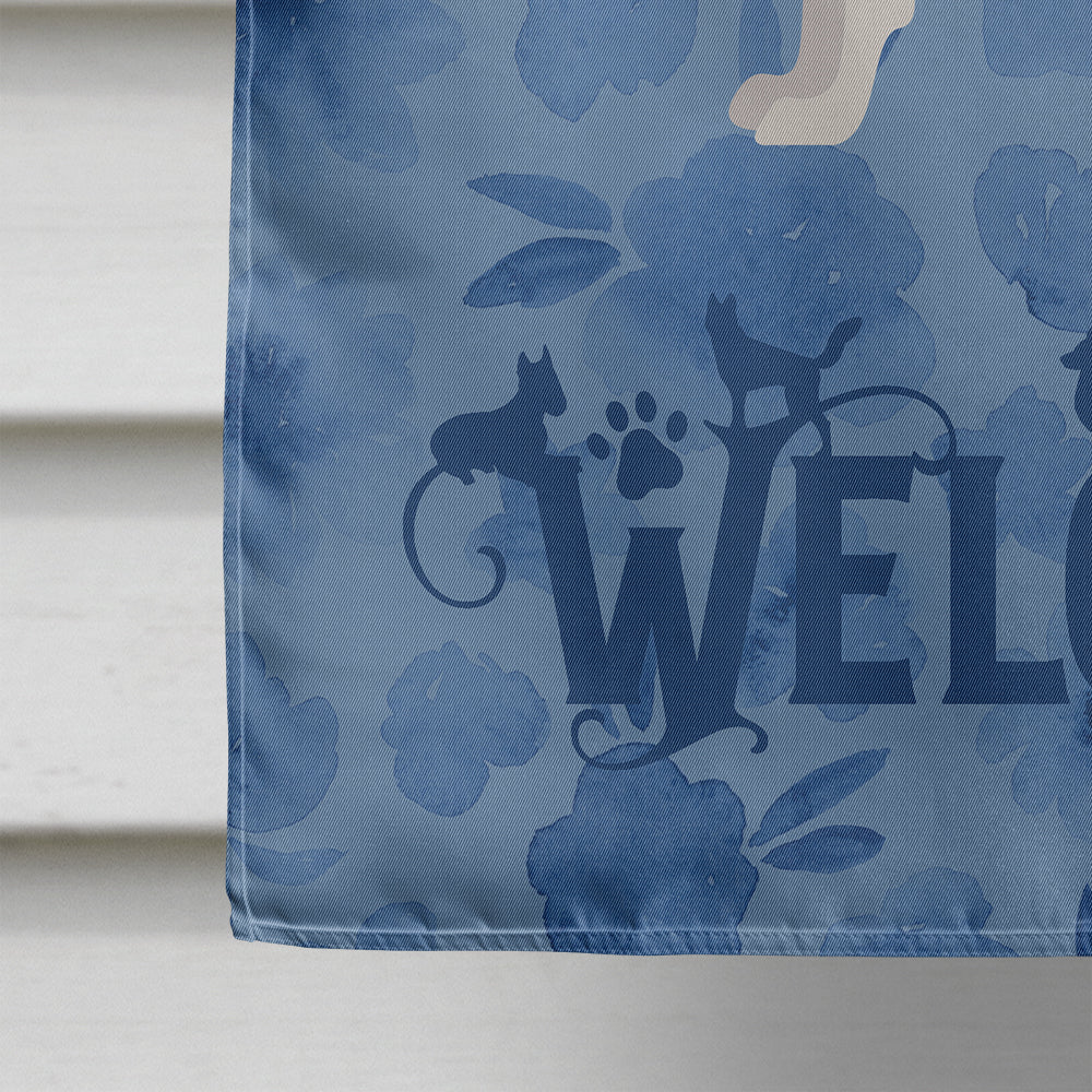 Italian Greyhound #2 Welcome House Flag 28x40 Porch Sleeve Pole Decorative Outside Yard Banner Artwork Wall Hanging, Polyester