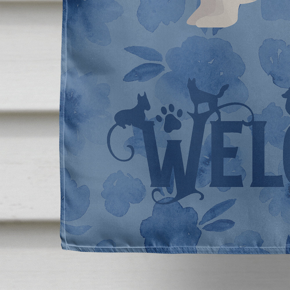 Japanese Chin #1 Welcome House Flag 28x40 Porch Sleeve Pole Decorative Outside Yard Banner Artwork Wall Hanging, Polyester