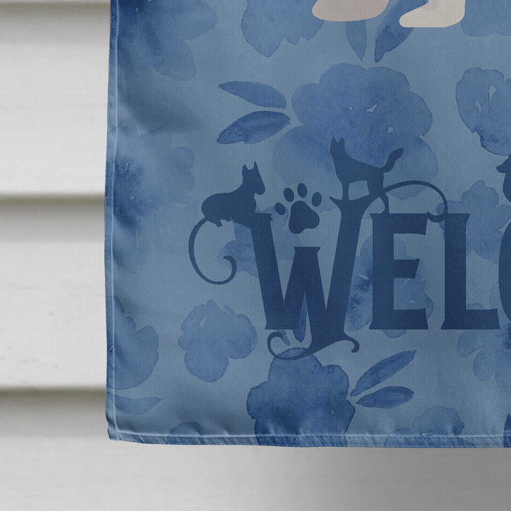 Japanese Chin #2 Welcome House Flag 28x40 Porch Sleeve Pole Decorative Outside Yard Banner Artwork Wall Hanging, Polyester