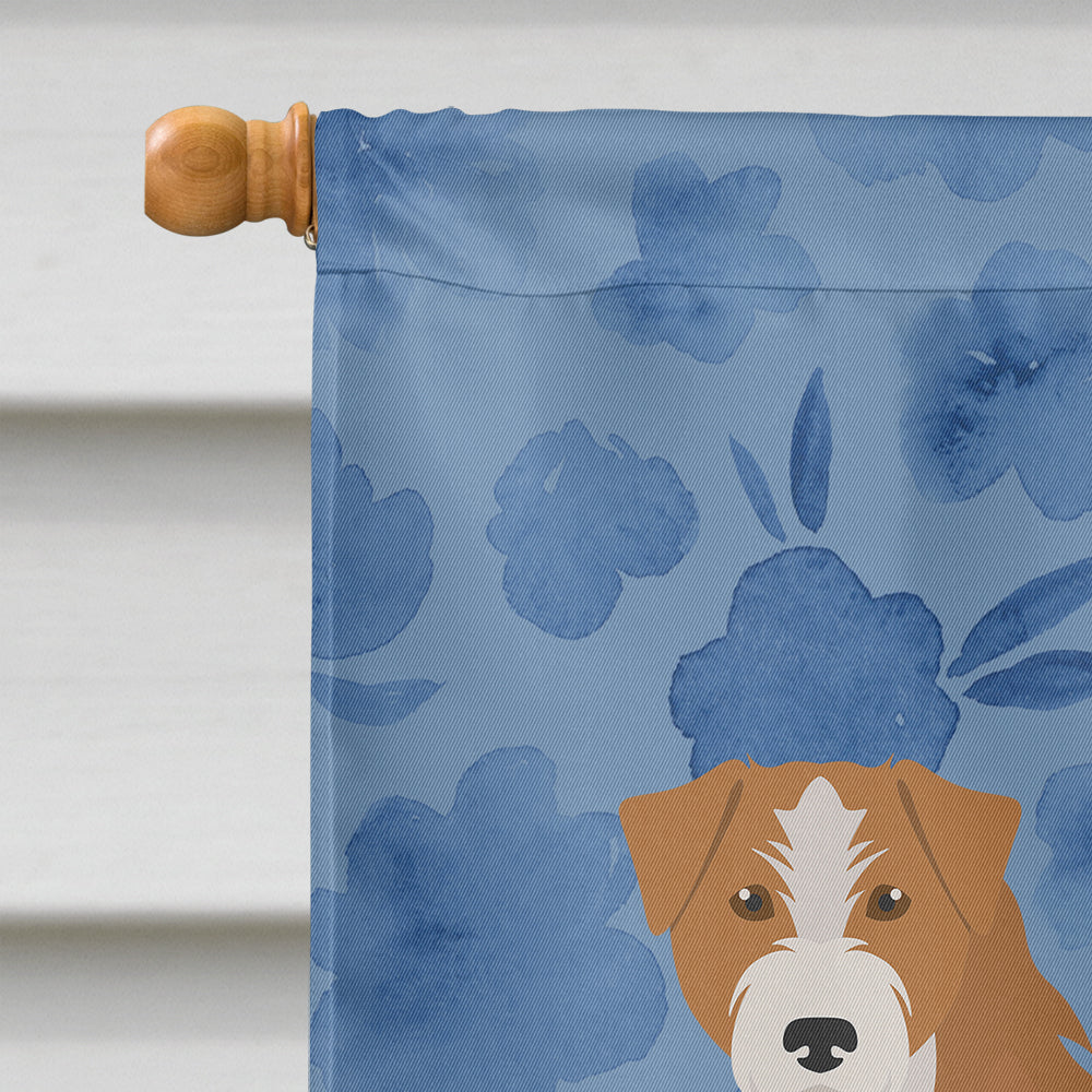 Kromfohrlander Welcome House Flag 28x40 Porch Sleeve Pole Decorative Outside Yard Banner Artwork Wall Hanging, Polyester