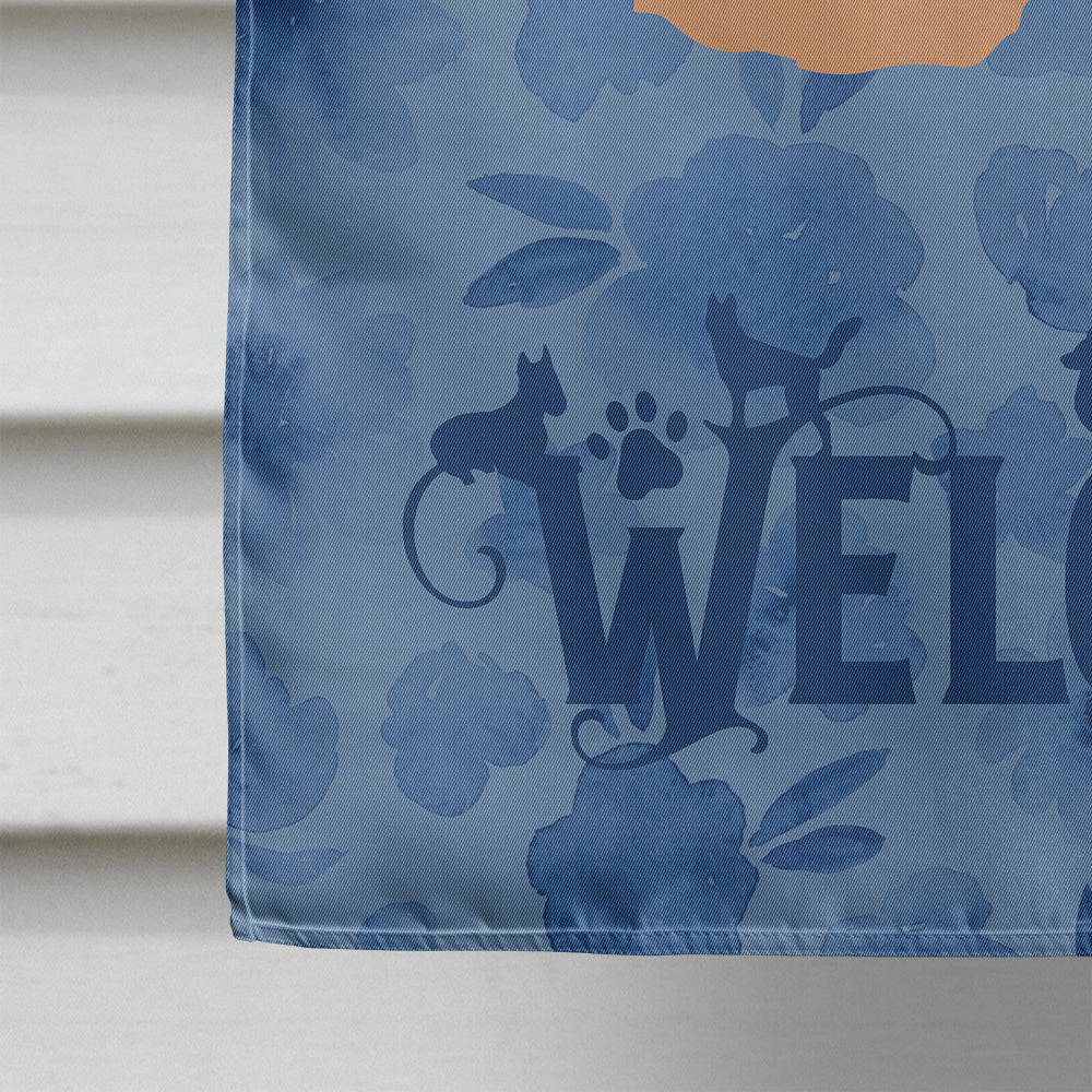 Lhasa Apso #1 Welcome House Flag 28x40 Porch Sleeve Pole Decorative Outside Yard Banner Artwork Wall Hanging, Polyester