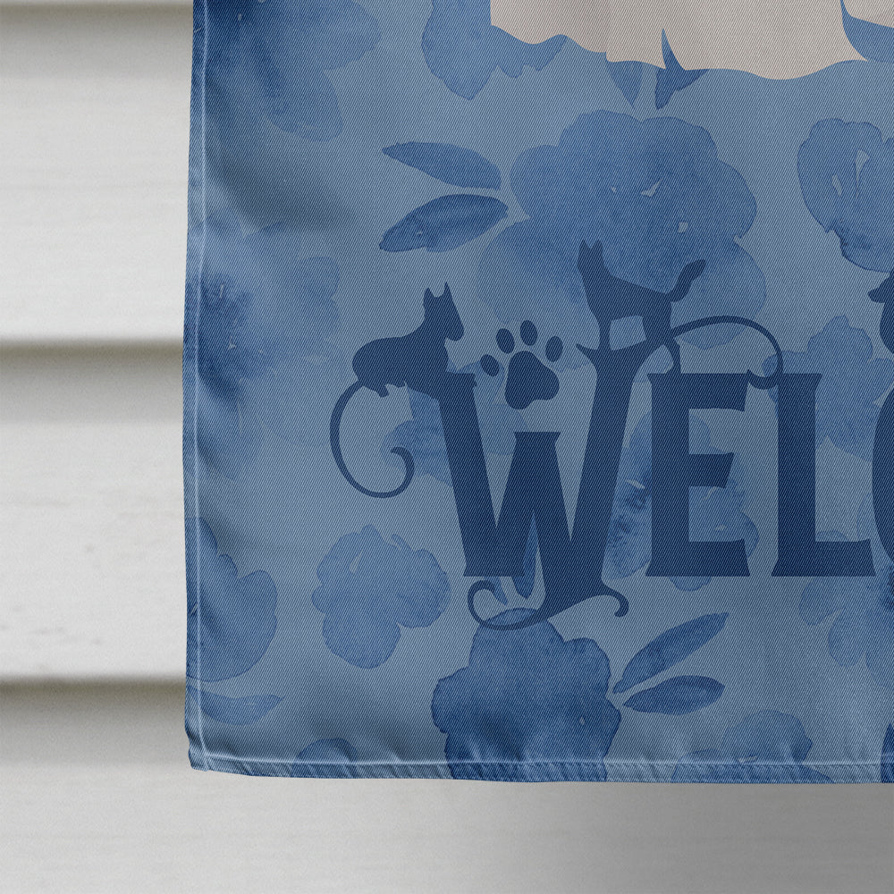 Lhasa Apso #2 Welcome House Flag 28x40 Porch Sleeve Pole Decorative Outside Yard Banner Artwork Wall Hanging, Polyester