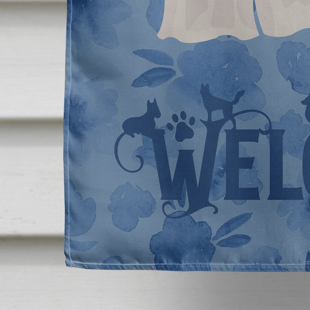 Maltese Welcome House Flag 28x40 Porch Sleeve Pole Decorative Outside Yard Banner Artwork Wall Hanging, Polyester