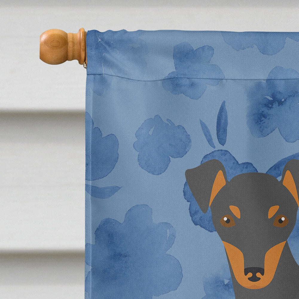 Manchester Terrier #2 Welcome House Flag 28x40 Porch Sleeve Pole Decorative Outside Yard Banner Artwork Wall Hanging, Polyester