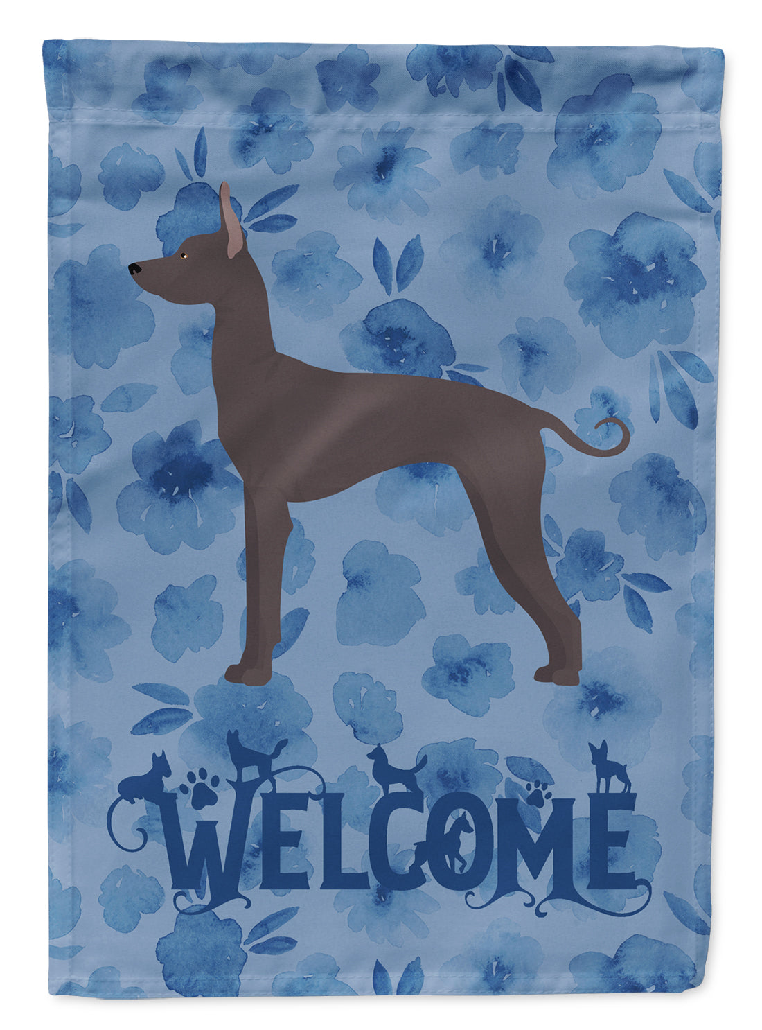 Mexican Hairless Dog #1 Welcome House Flag 28x40 Porch Sleeve Pole Decorative Outside Yard Banner Artwork Wall Hanging, Polyester