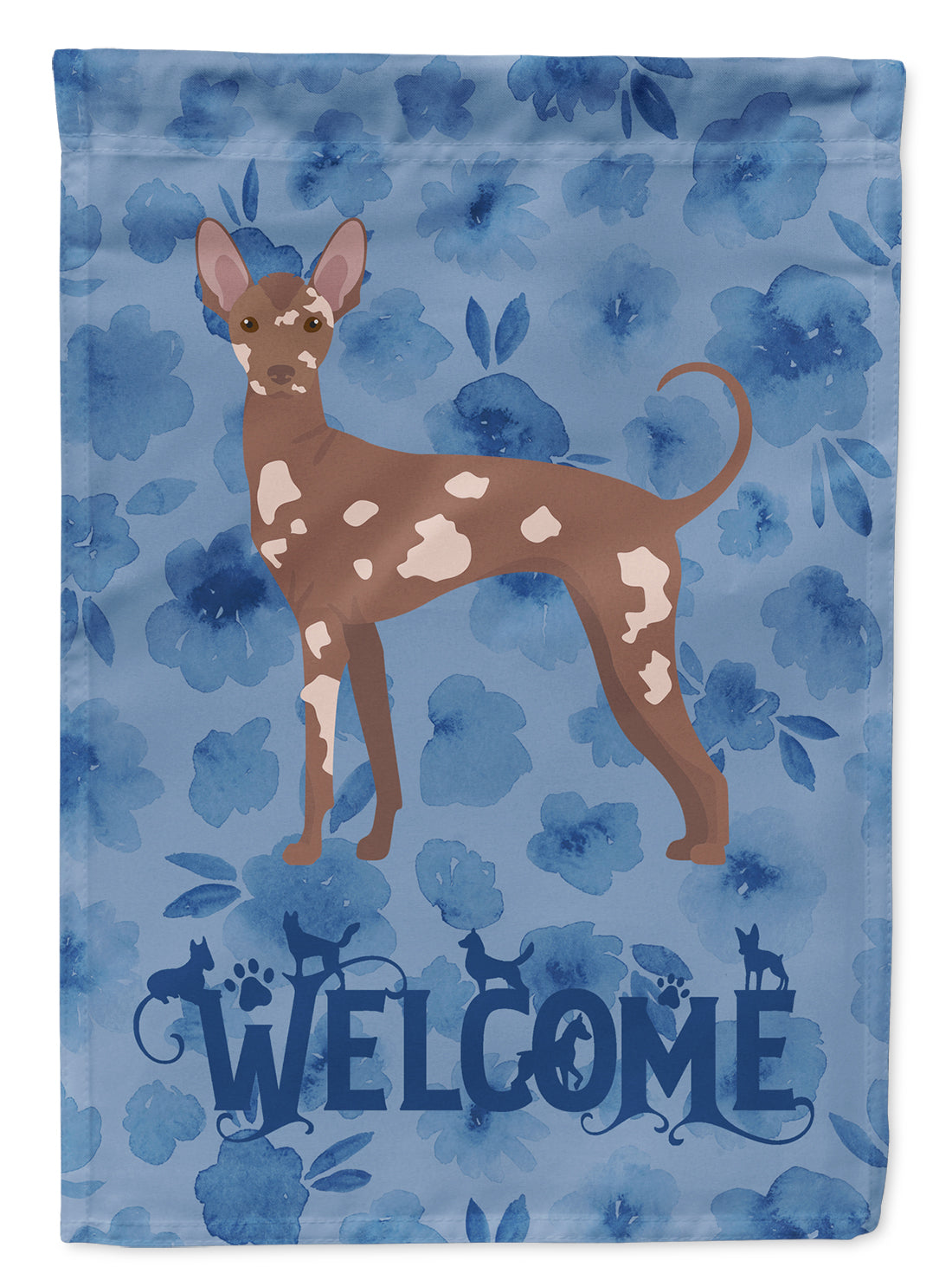 Mexican Hairless Dog #2 Welcome House Flag 28x40 Porch Sleeve Pole Decorative Outside Yard Banner Artwork Wall Hanging, Polyester