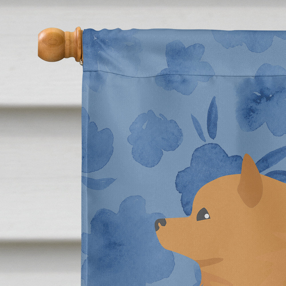 Pomeranian #1 Welcome House Flag 28x40 Porch Sleeve Pole Decorative Outside Yard Banner Artwork Wall Hanging, Polyester