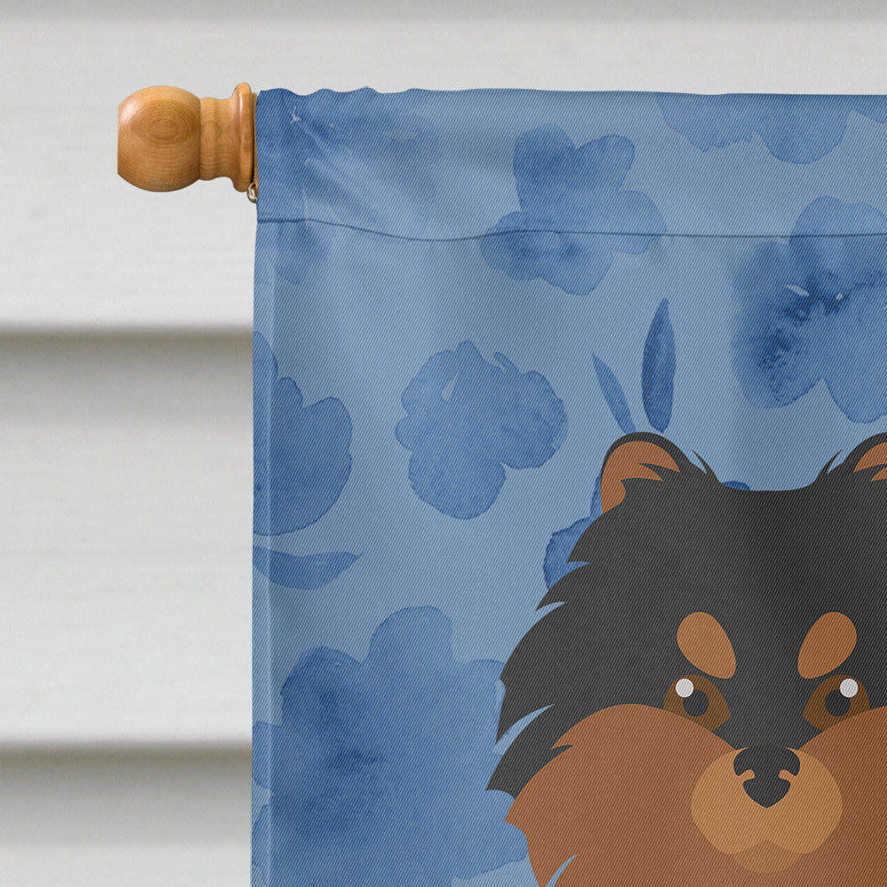 Pomeranian #2 Welcome House Flag 28x40 Porch Sleeve Pole Decorative Outside Yard Banner Artwork Wall Hanging, Polyester
