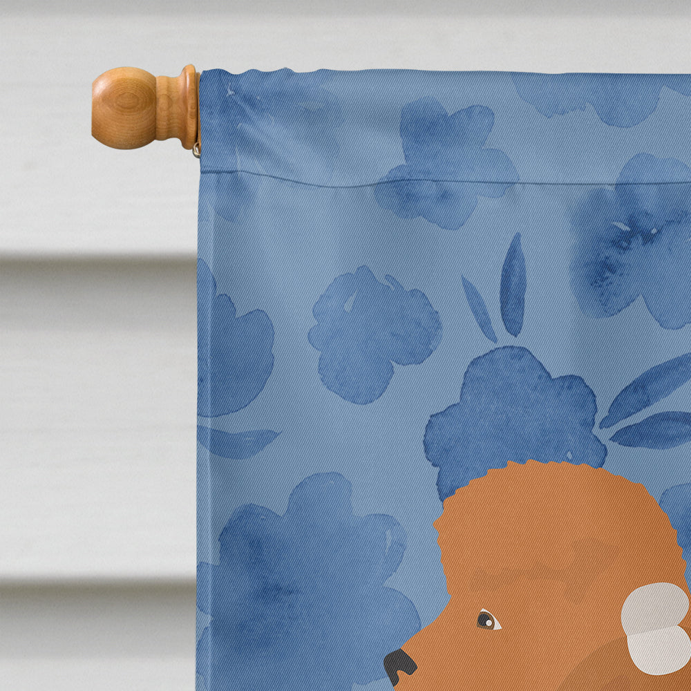 Toy Poodle Welcome House Flag 28x40 Porch Sleeve Pole Decorative Outside Yard Banner Artwork Wall Hanging, Polyester