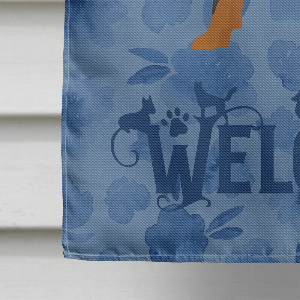Prague Ratter Welcome House Flag 28x40 Porch Sleeve Pole Decorative Outside Yard Banner Artwork Wall Hanging, Polyester