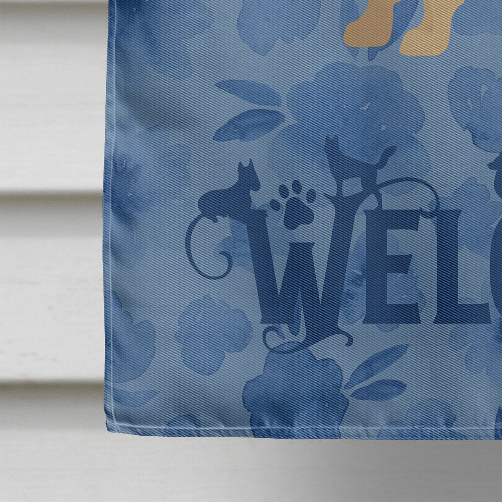 Pug Welcome House Flag 28x40 Porch Sleeve Pole Decorative Outside Yard Banner Artwork Wall Hanging, Polyester