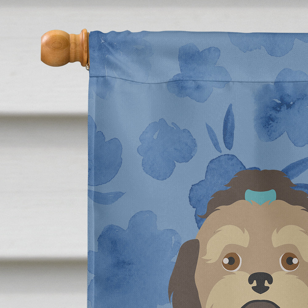 Russian Lapdog Welcome House Flag 28x40 Porch Sleeve Pole Decorative Outside Yard Banner Artwork Wall Hanging, Polyester