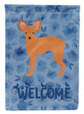 Russian Tor Terrier #2 Welcome House Flag 28x40 Porch Sleeve Pole Decorative Outside Yard Banner Artwork Wall Hanging, Polyester