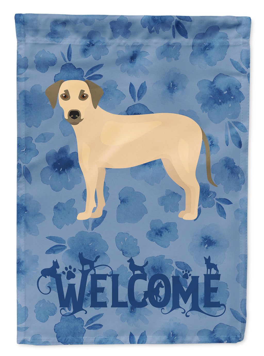 Sato Dog Welcome House Flag 28x40 Porch Sleeve Pole Decorative Outside Yard Banner Artwork Wall Hanging, Polyester