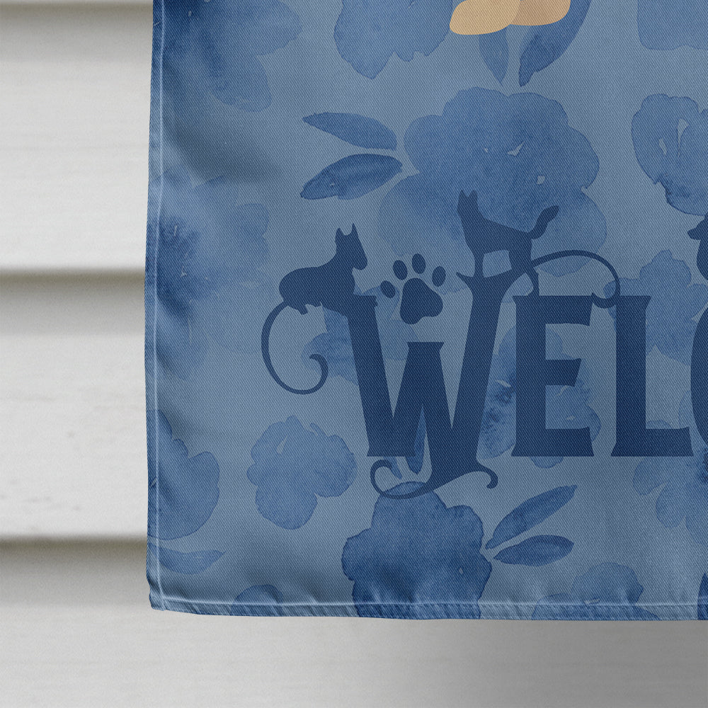 Sato Dog Welcome House Flag 28x40 Porch Sleeve Pole Decorative Outside Yard Banner Artwork Wall Hanging, Polyester