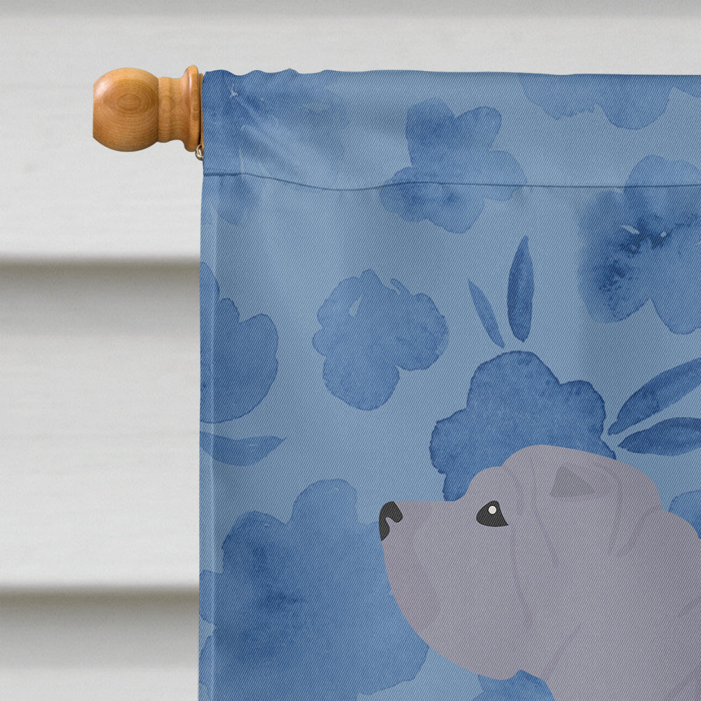 Shar Pei #1 Welcome House Flag 28x40 Porch Sleeve Pole Decorative Outside Yard Banner Artwork Wall Hanging, Polyester