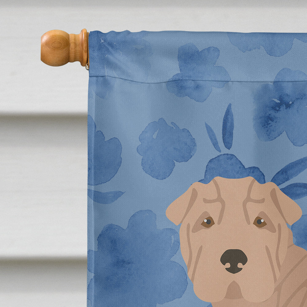 Shar Pei #2 Welcome House Flag 28x40 Porch Sleeve Pole Decorative Outside Yard Banner Artwork Wall Hanging, Polyester