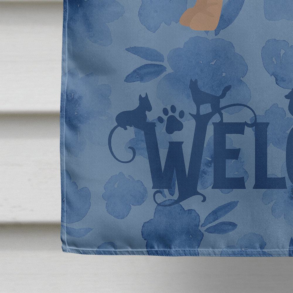 Shar Pei #2 Welcome House Flag 28x40 Porch Sleeve Pole Decorative Outside Yard Banner Artwork Wall Hanging, Polyester