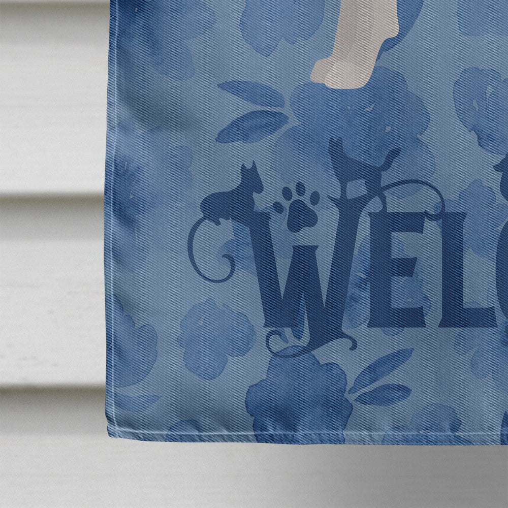 Tenterfield Terrier Welcome House Flag 28x40 Porch Sleeve Pole Decorative Outside Yard Banner Artwork Wall Hanging, Polyester