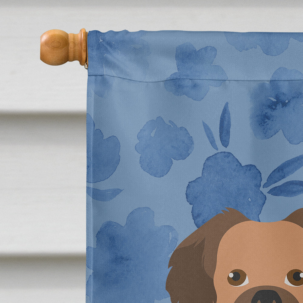 Tibetan Spaniel Welcome House Flag 28x40 Porch Sleeve Pole Decorative Outside Yard Banner Artwork Wall Hanging, Polyester