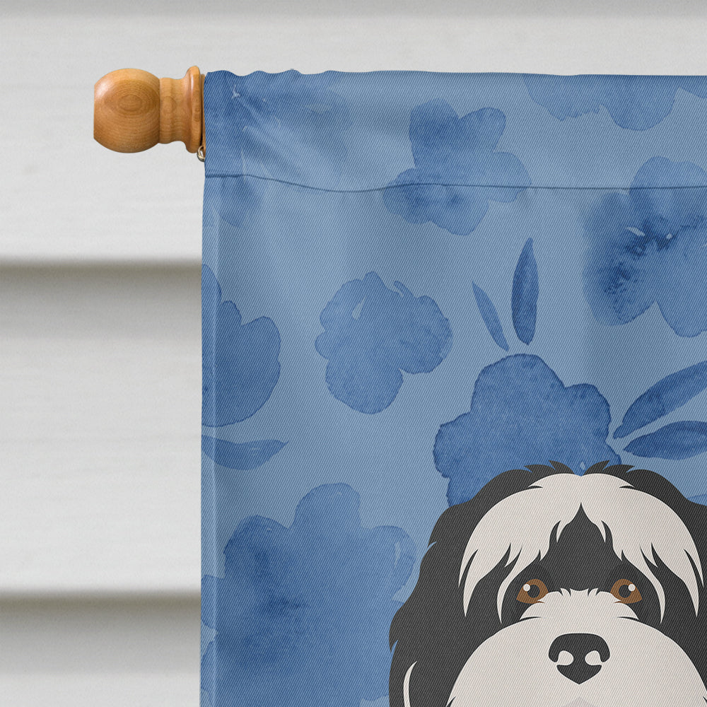 Tibetan Terrier Welcome House Flag 28x40 Porch Sleeve Pole Decorative Outside Yard Banner Artwork Wall Hanging, Polyester