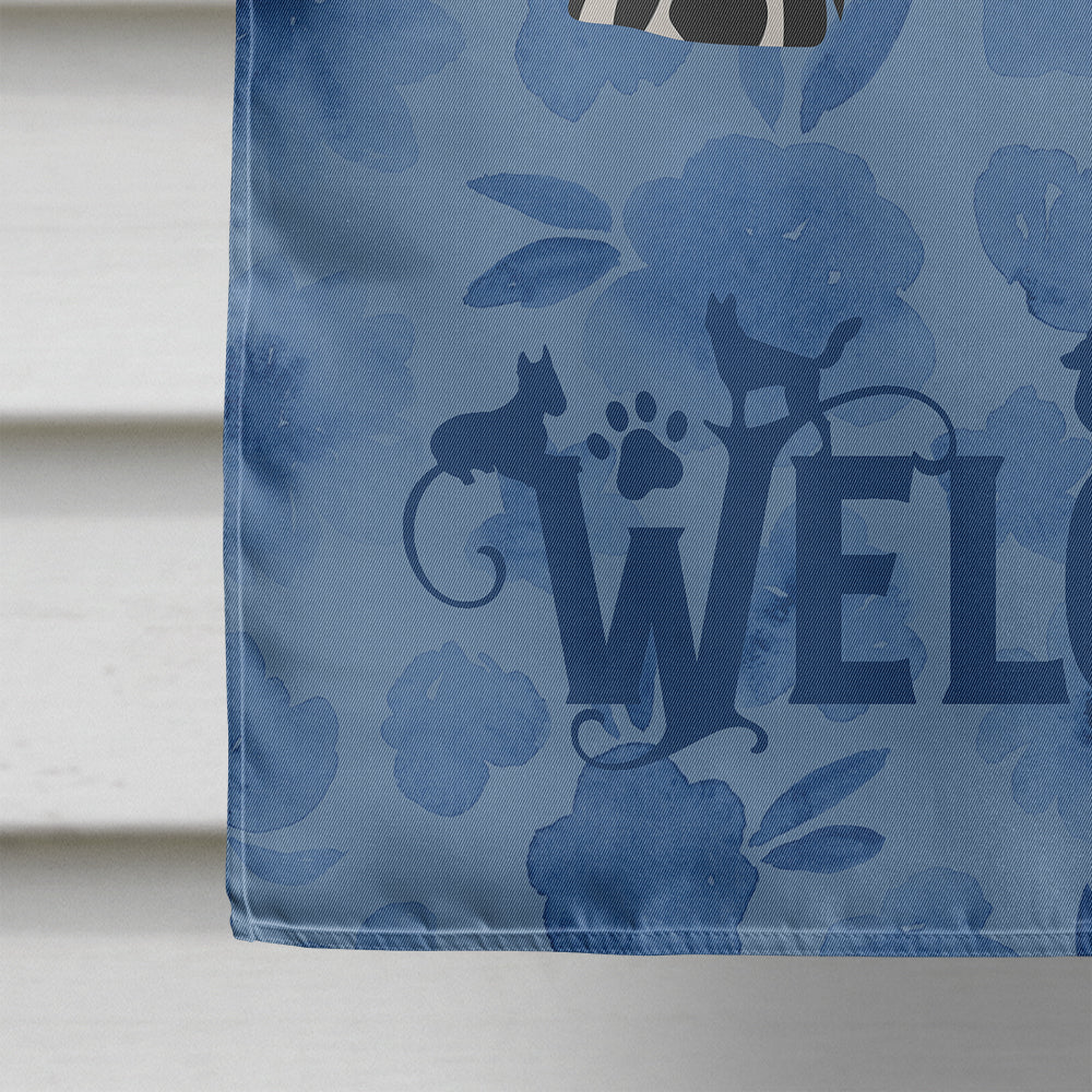 Tibetan Terrier Welcome House Flag 28x40 Porch Sleeve Pole Decorative Outside Yard Banner Artwork Wall Hanging, Polyester