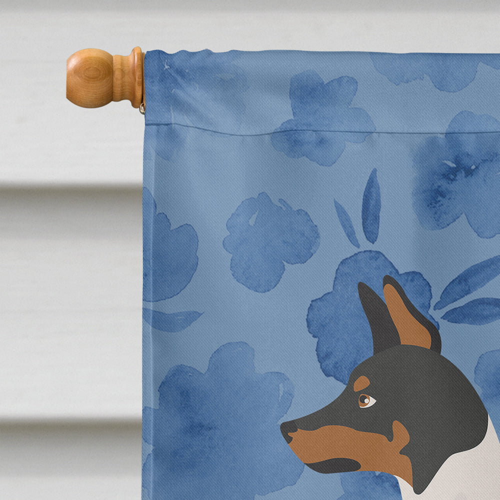 Toy Fox Terrier Welcome House Flag 28x40 Porch Sleeve Pole Decorative Outside Yard Banner Artwork Wall Hanging, Polyester