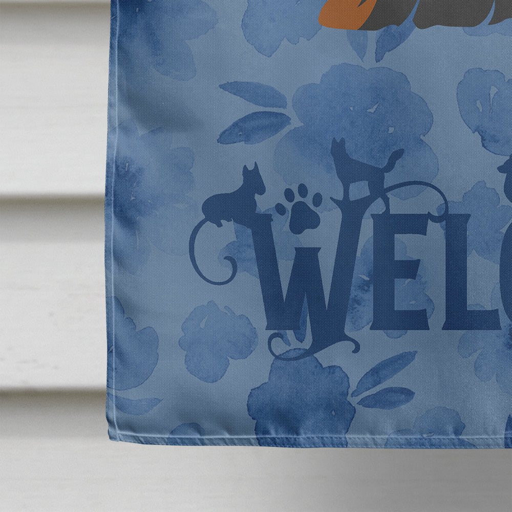 Yorkshire Terrier #2 Welcome House Flag 28x40 Porch Sleeve Pole Decorative Outside Yard Banner Artwork Wall Hanging, Polyester