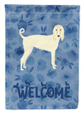 Afghan Hound Welcome House Flag 28x40 Porch Sleeve Pole Decorative Outside Yard Banner Artwork Wall Hanging, Polyester