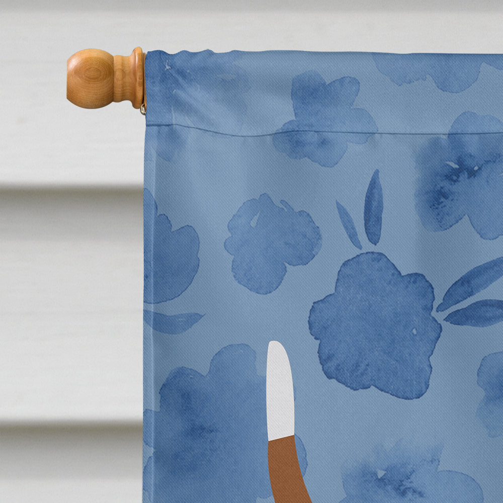 Basset Hound Welcome House Flag 28x40 Porch Sleeve Pole Decorative Outside Yard Banner Artwork Wall Hanging, Polyester