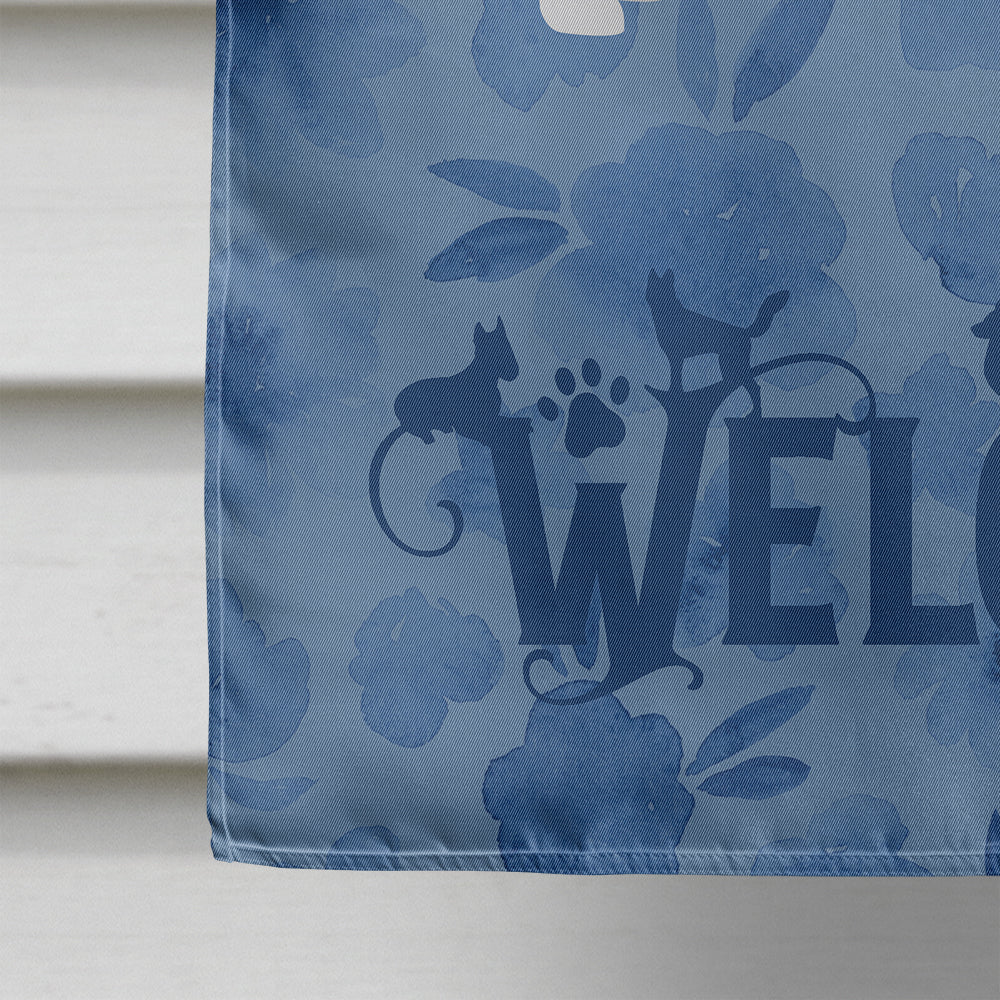Beagle Welcome House Flag 28x40 Porch Sleeve Pole Decorative Outside Yard Banner Artwork Wall Hanging, Polyester