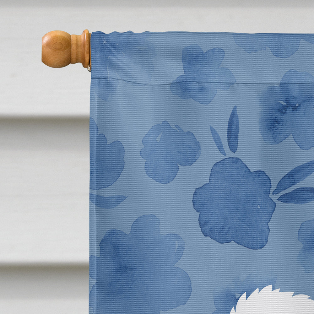 Bichon Frisé Welcome House Flag 28x40 Porch Sleeve Pole Decorative Outside Yard Banner Artwork Wall Hanging, Polyester