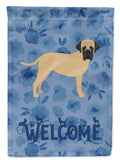 Bullmastiff Welcome House Flag 28x40 Porch Sleeve Pole Decorative Outside Yard Banner Artwork Wall Hanging, Polyester