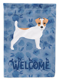 Jack Russell Terrier Welcome House Flag 28x40 Porch Sleeve Pole Decorative Outside Yard Banner Artwork Wall Hanging, Polyester
