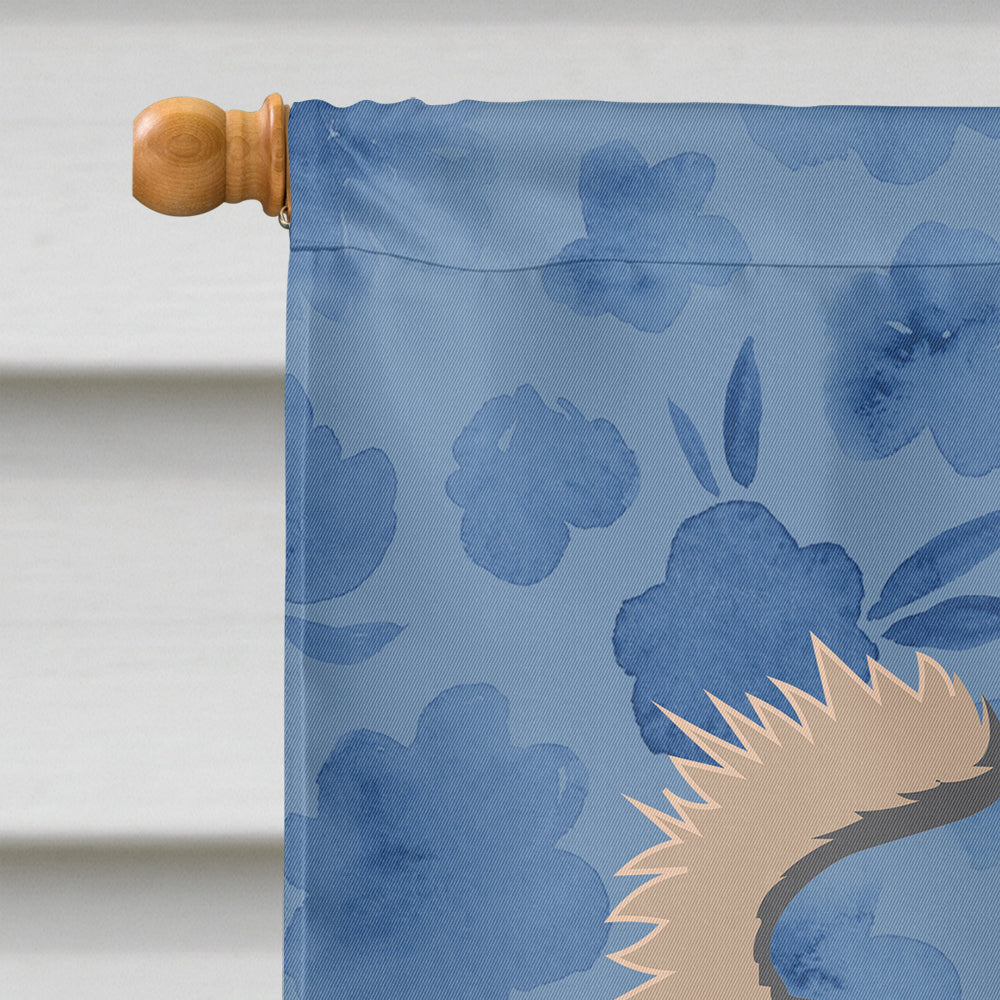Longhair Chihuahua Welcome House Flag 28x40 Porch Sleeve Pole Decorative Outside Yard Banner Artwork Wall Hanging, Polyester