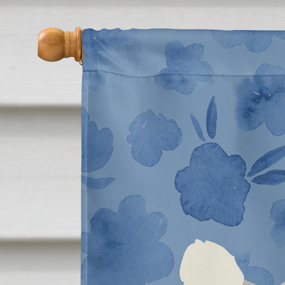 Poodle Welcome House Flag 28x40 Porch Sleeve Pole Decorative Outside Yard Banner Artwork Wall Hanging, Polyester